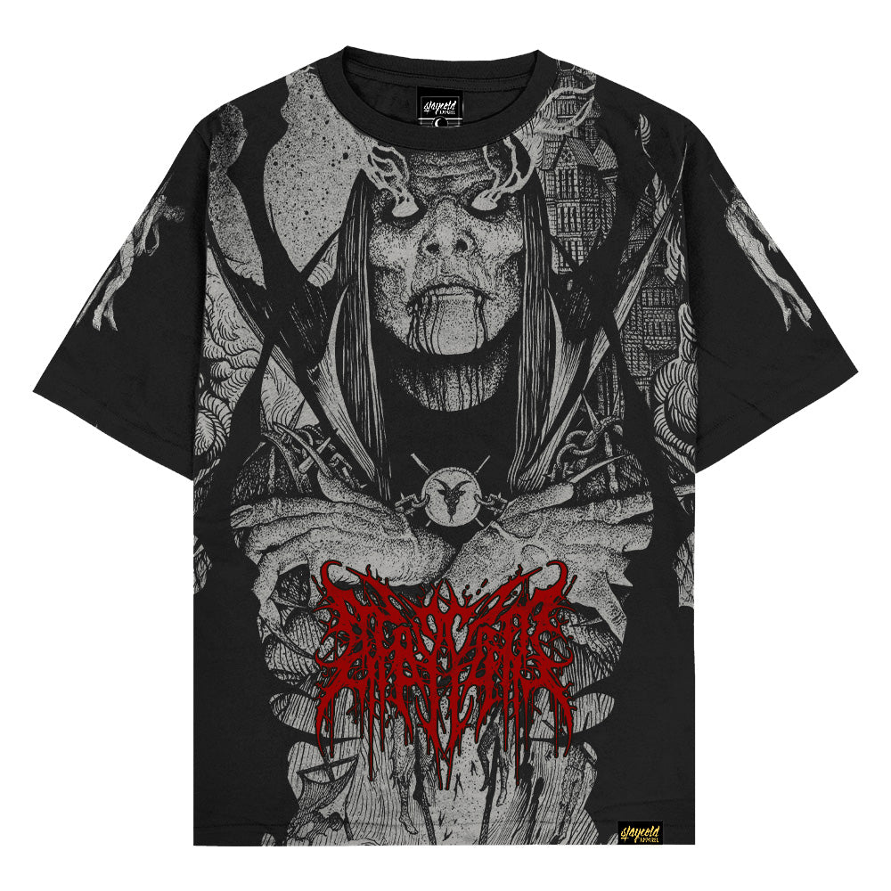 Vlad The Impaler (Black) - Oversized T-Shirt (200GSM)