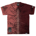 Lineage Of Dusk (Half Half Red) - Heavy Oversized T-Shirt (250GSM)