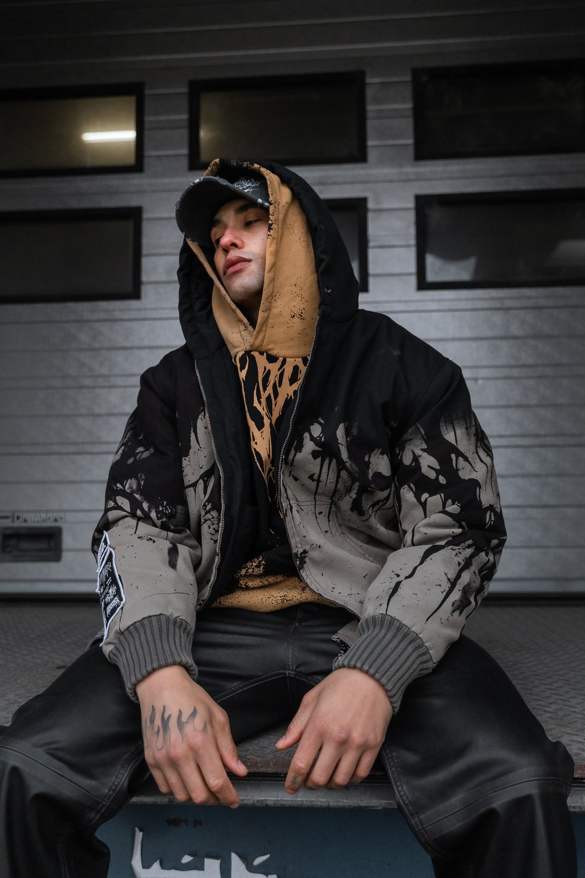 Bone Forge (Half Half) - Workwear Jacket (350GSM)