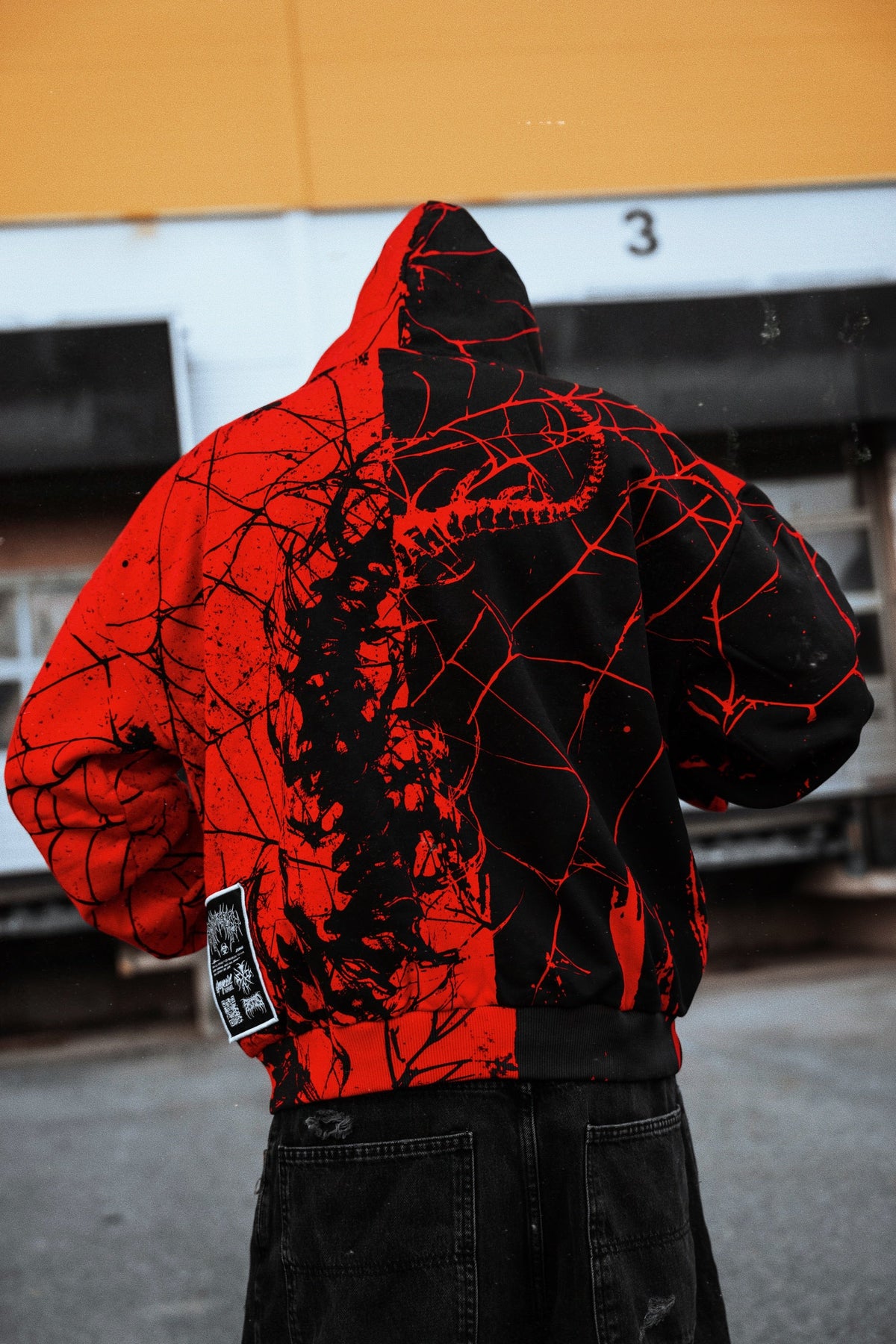 Dissonance (Half Half) - Heavy Oversized Hoodie (400GSM)
