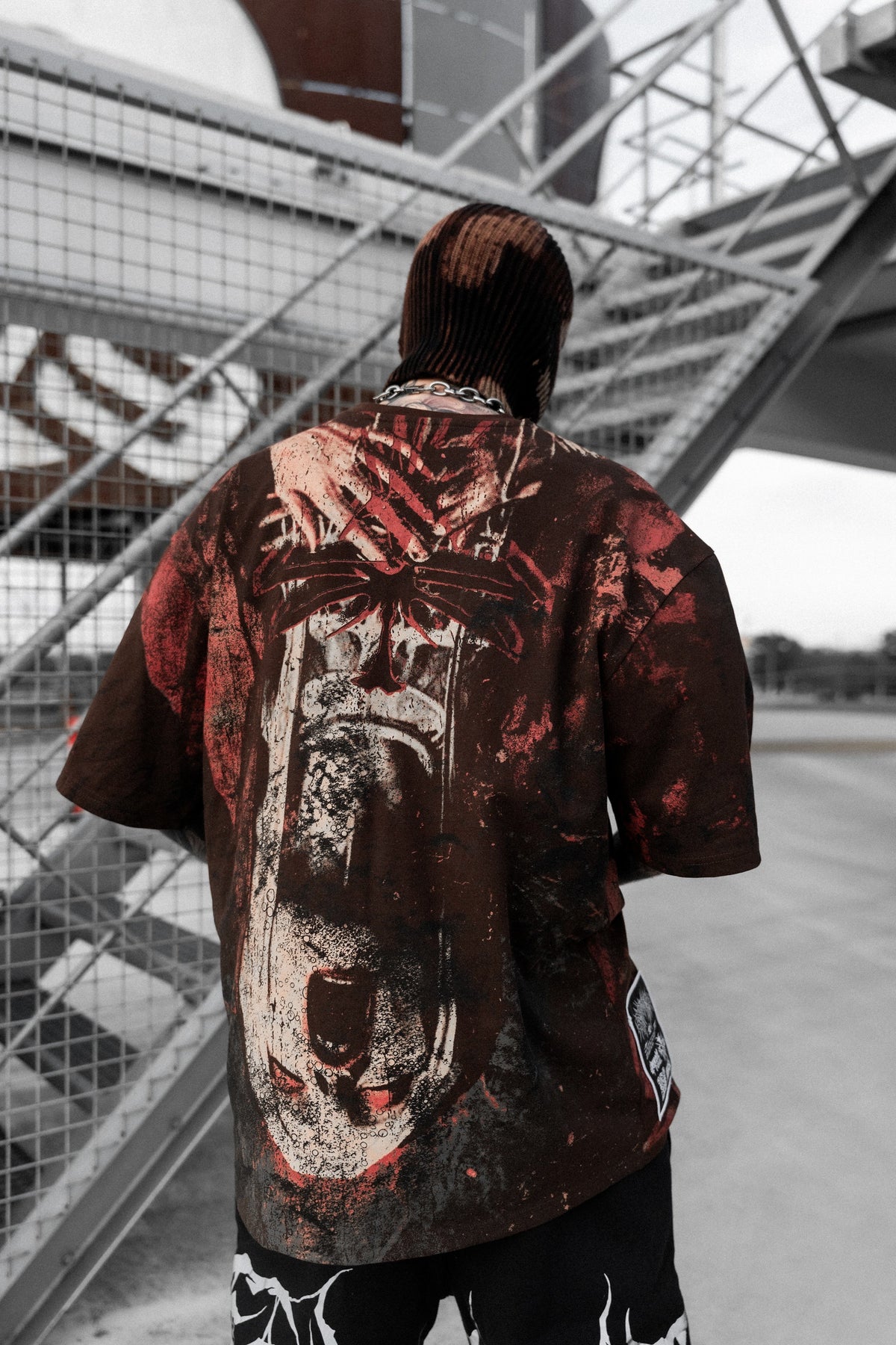 Excommunicated (Brown) - Heavy Oversized T-Shirt (250GSM)