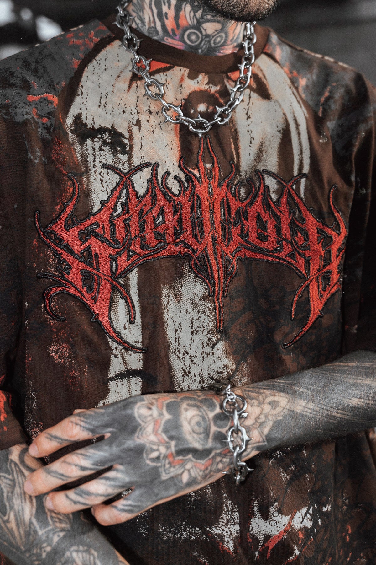Excommunicated (Brown) - Heavy Oversized T-Shirt (250GSM)