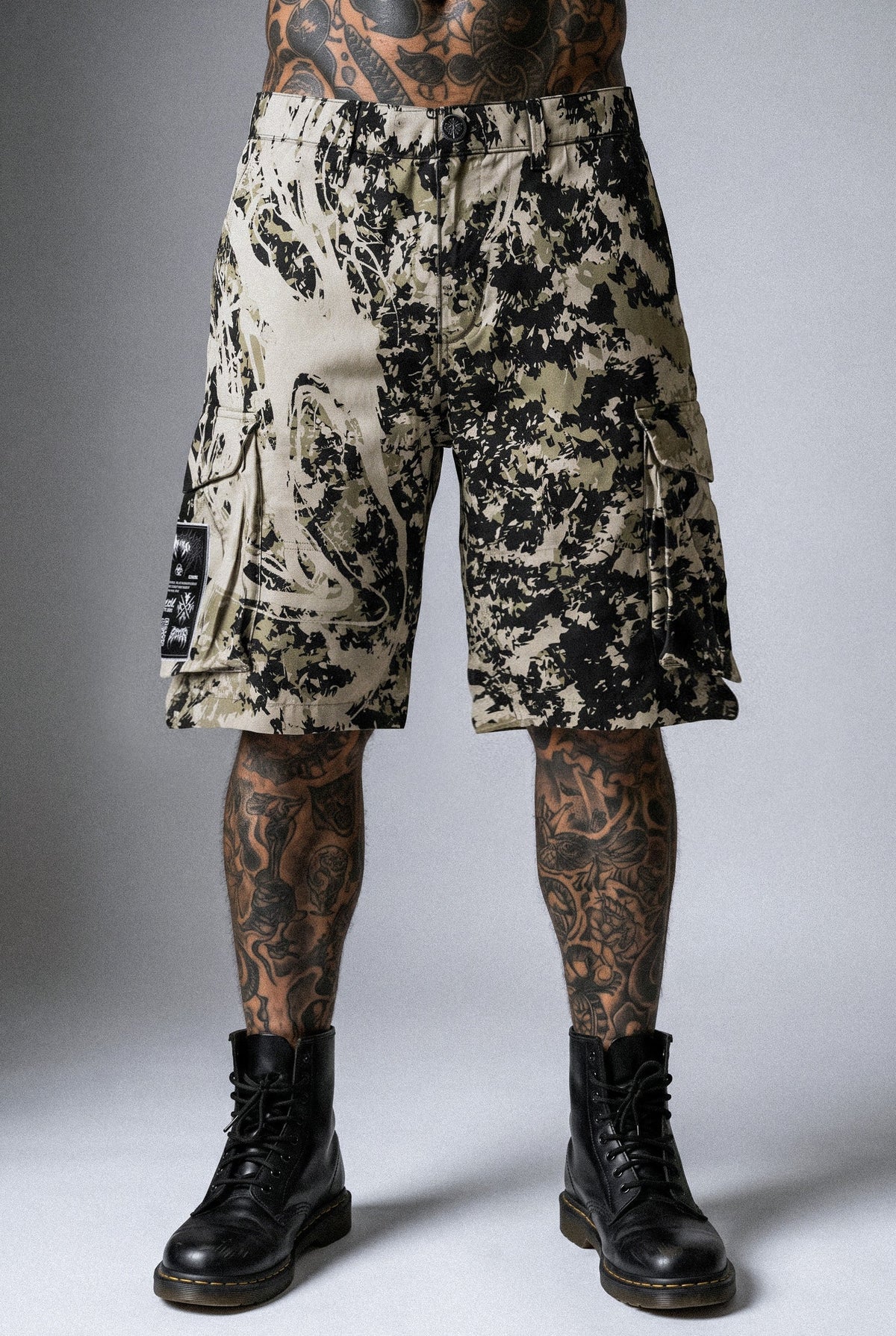 Fleshbound (Sand) - Cargo Shorts (260GSM)
