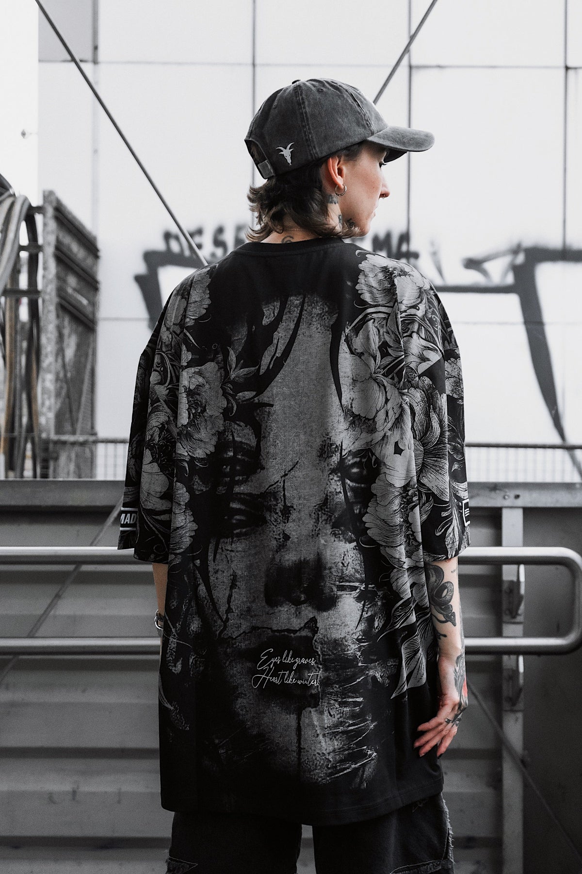 Heart Like Winter (Allover) - Heavy Oversized T-Shirt (250GSM)