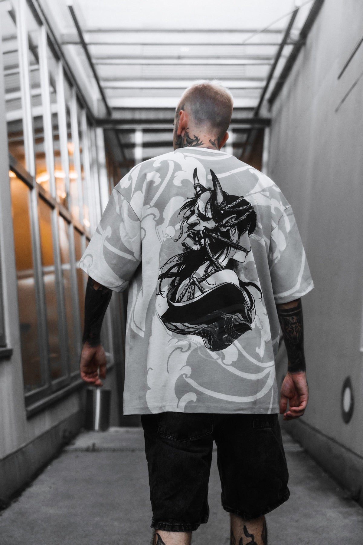 Kuronami Oniro (Dirty White) - Oversized T-Shirt (200GSM)