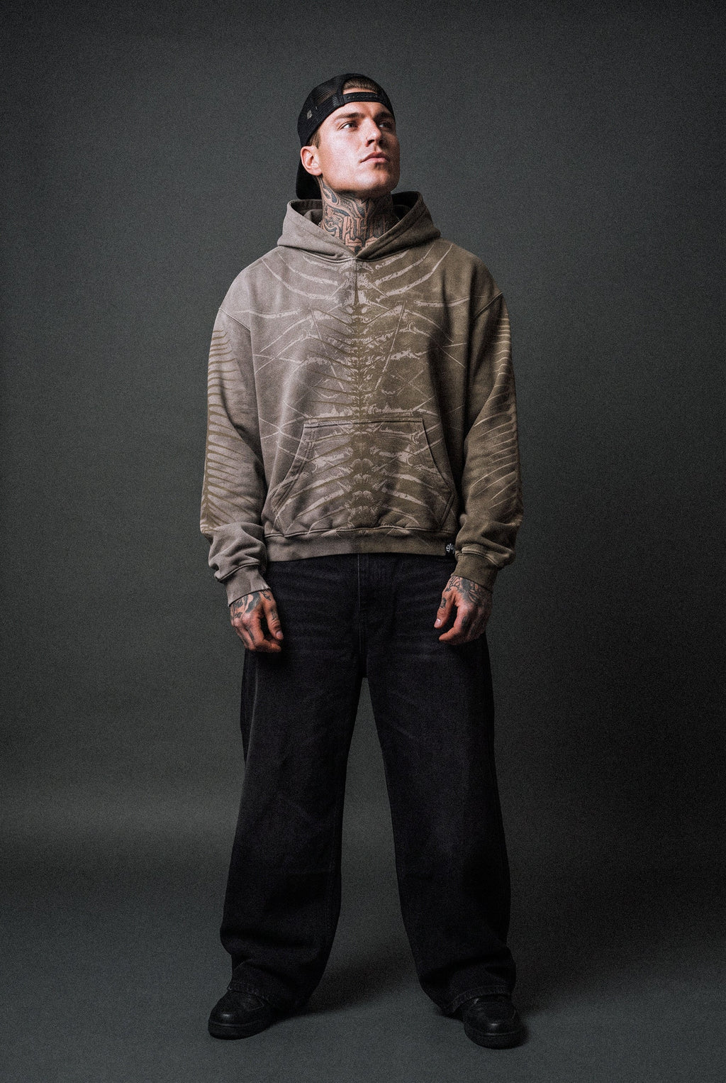 Lineage Of Dusk (Taupe) - Heavy Oversized Hoodie (400GSM)