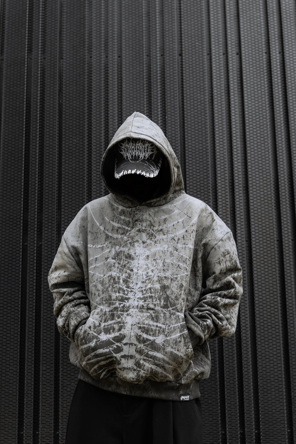 Lineage Of Dusk - Heavy Oversized Hoodie (Sand Grunge) 400GSM