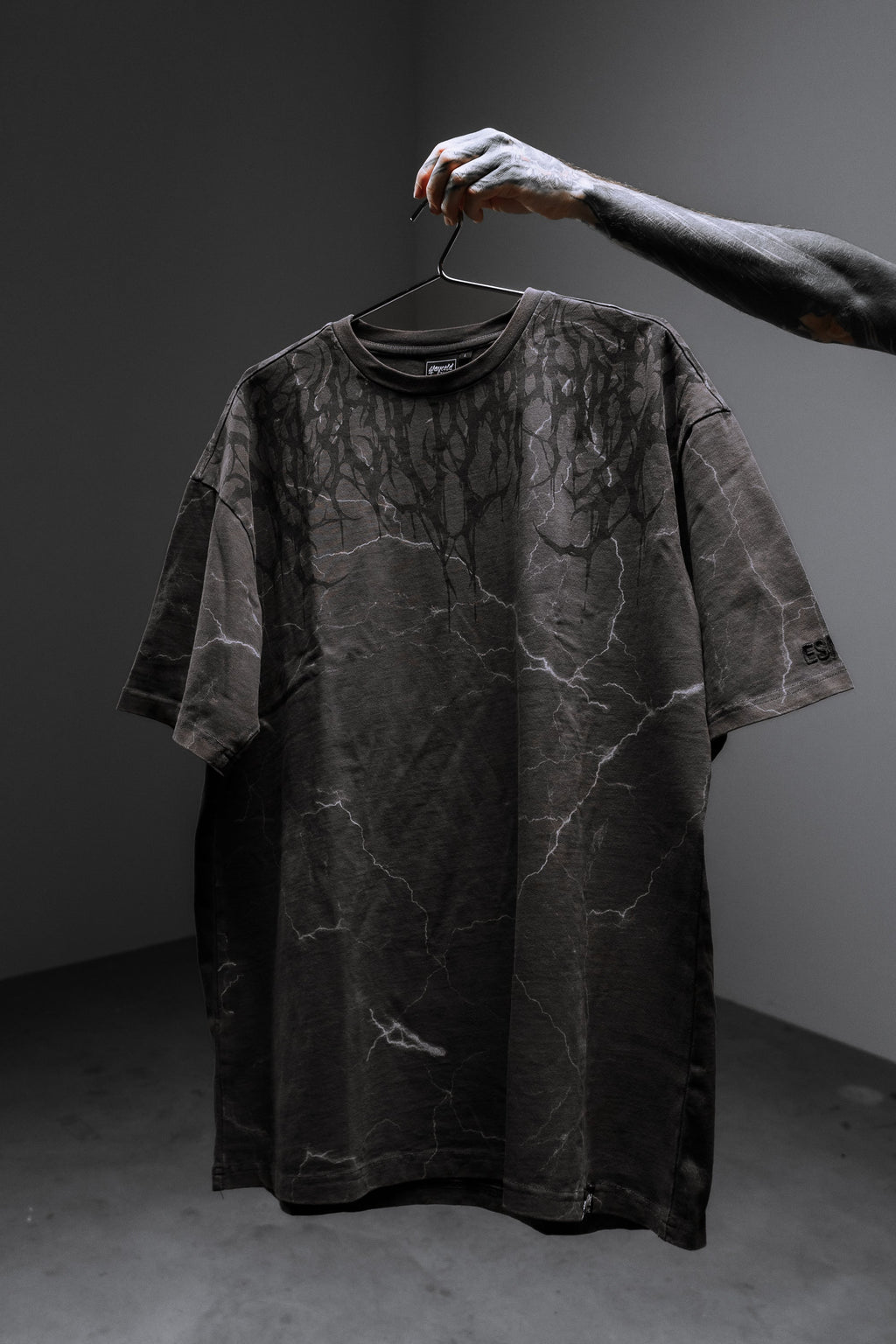 Reign Of Blood (Acid Washed Storm) - Heavy Oversized T-Shirt 250GSM