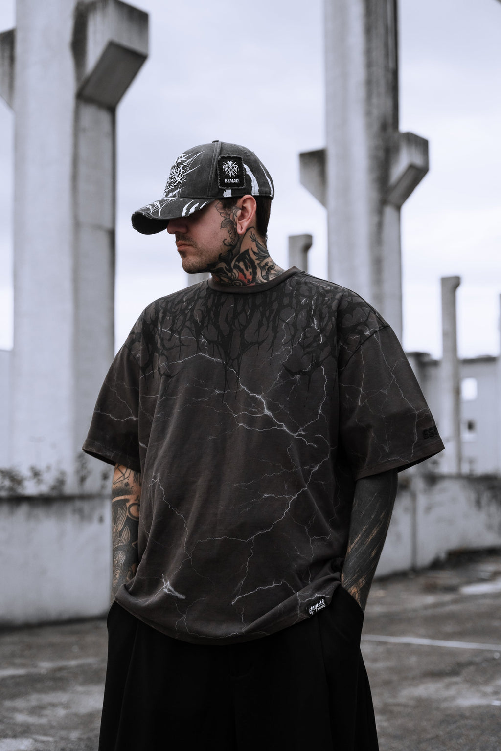 Reign Of Blood (Acid Washed Storm) - Heavy Oversized T-Shirt 250GSM