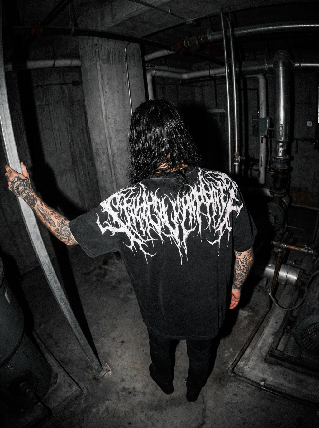 Reign Of Blood (White) - Heavy Oversized T-Shirt 250GSM