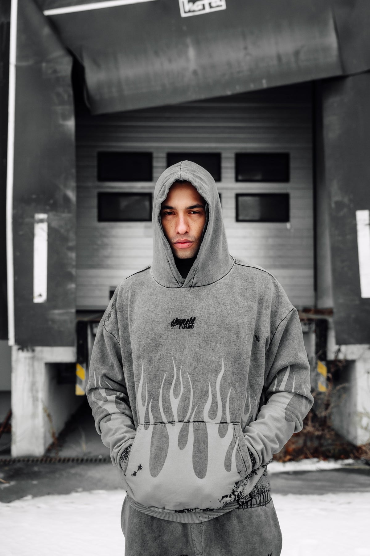 Stormborn (Sand) - Heavy Oversized Hoodie (400GSM)
