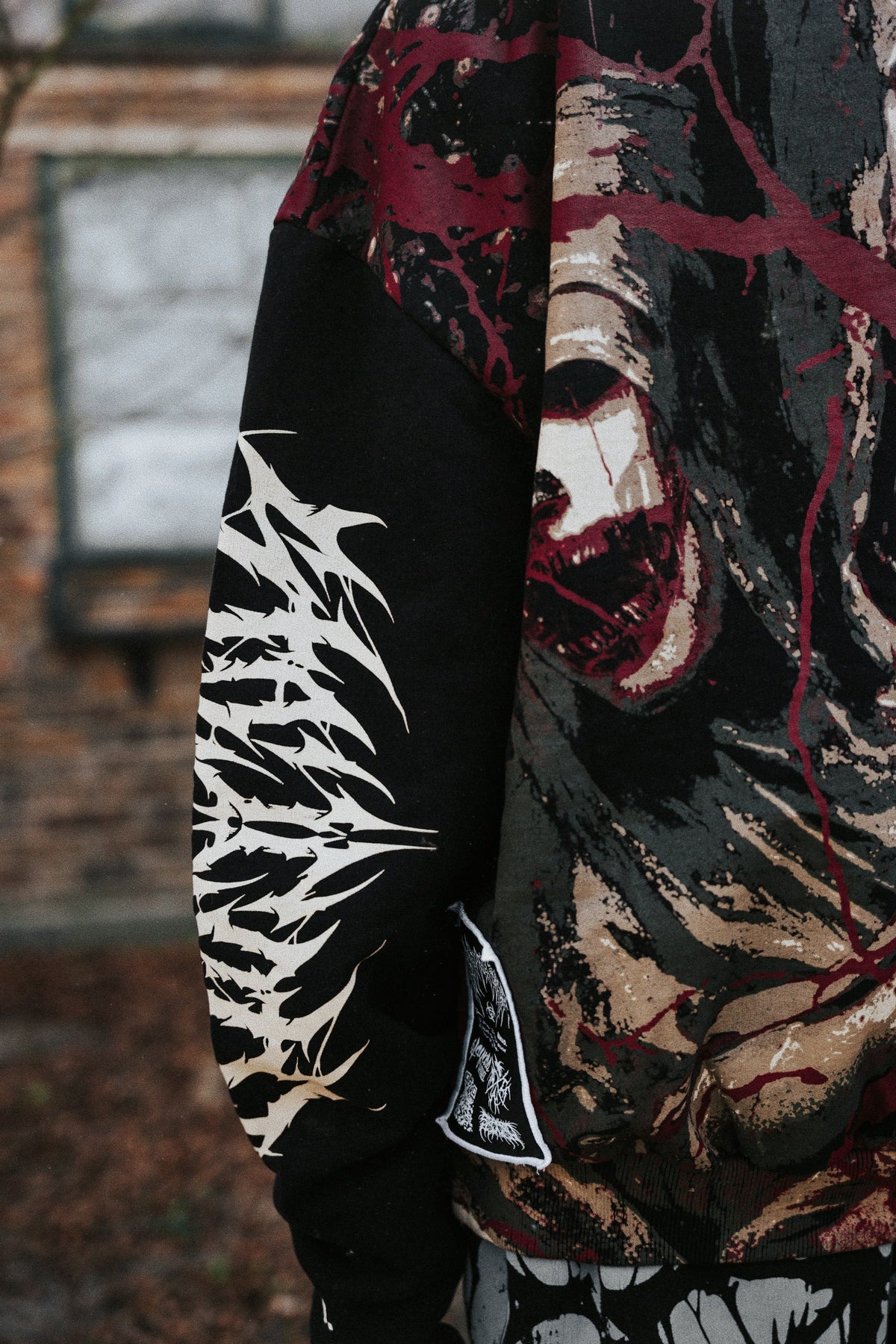 Tears of God (Black) - Heavy Oversized Hoodie (400GSM)