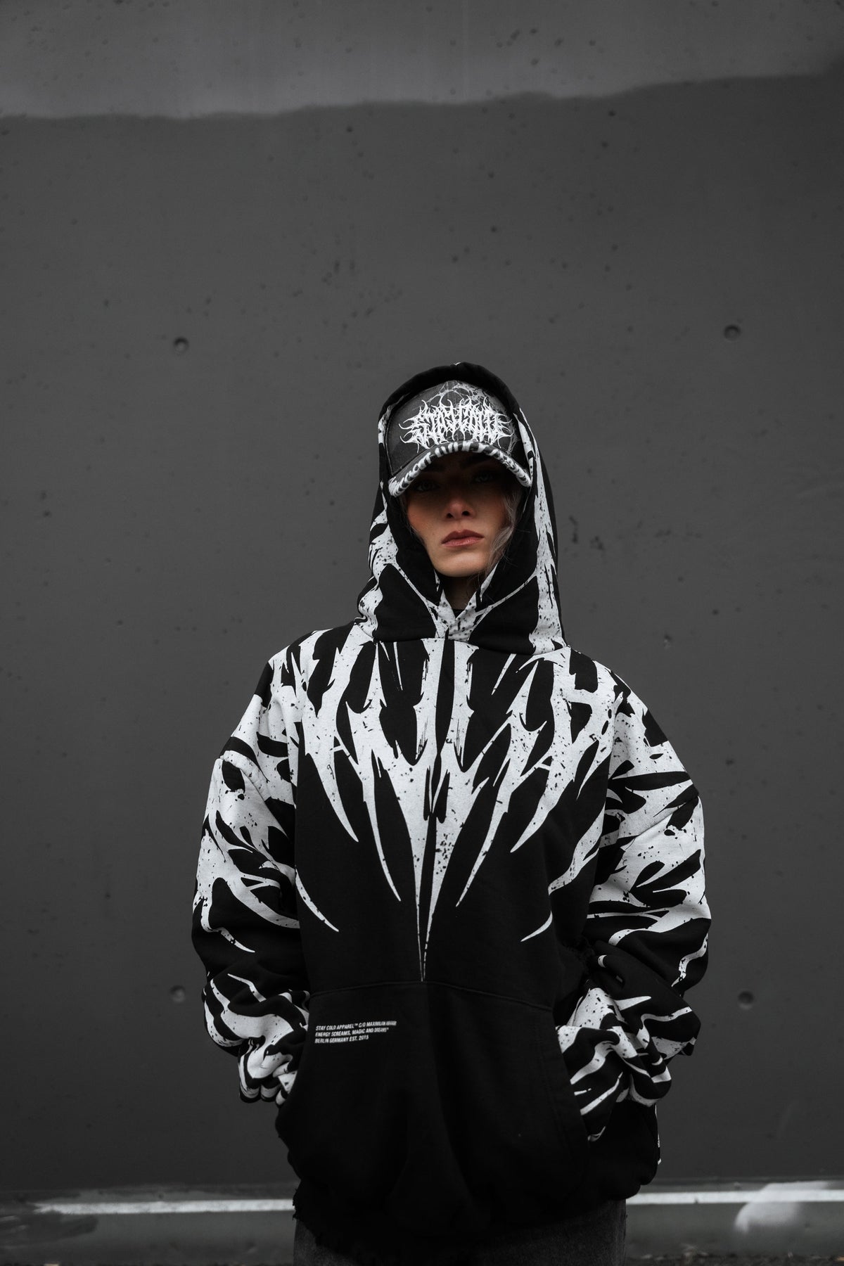 Thornbreaker (Black) - Heavy Oversized Hoodie (400GSM)
