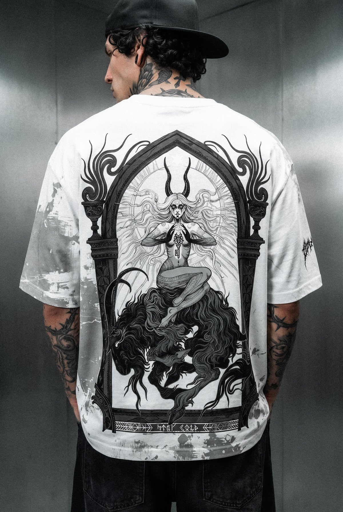 Witchy Hour (White) - Oversized T-Shirt (200GSM)