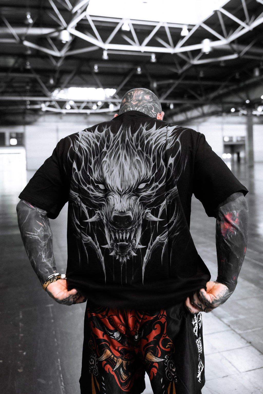 Wolfdawn (Black) - Regular T-Shirt (200GSM)